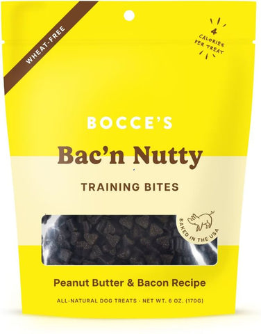 Bocce's Bakery Bac'n Nutty PB & Bacon Training Bites Dog Treats