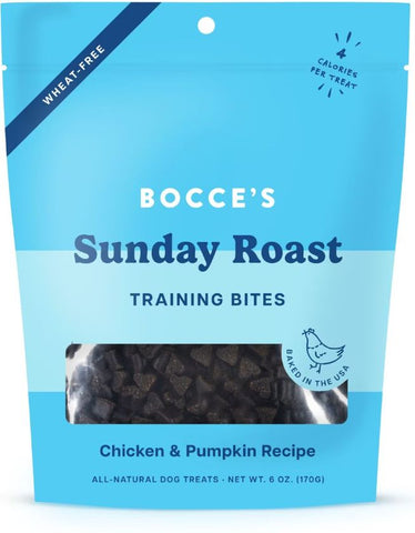 Bocce's Bakery Sunday Roast Chicken & Pumpkin Recipe Training Bites Dog Treats