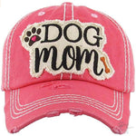 Dog Mom Cap - Hot Pink