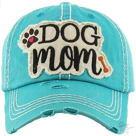 Dog Mom Cap - Turquoise