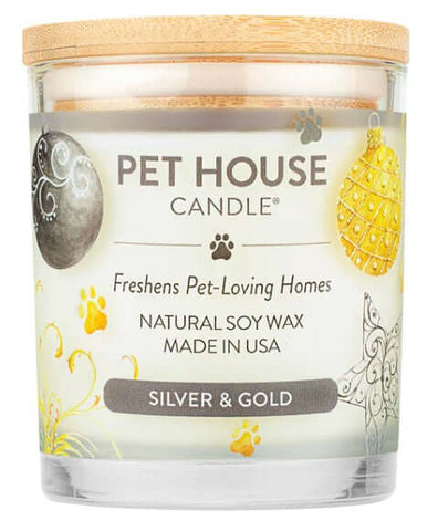Silver & Gold Candle