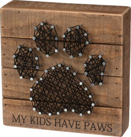 String Art - My Kids Have Paws