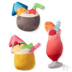 Tropical Drinks 3 Piece Small Dog Toy