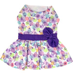 Dog Dress - Purple Butterfly with Matching Leash